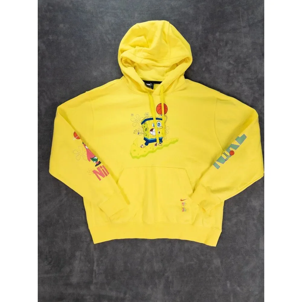 Nike Kyrie x SpongeBob SquarePants Dri-FIT Hoodie Yellow Men's Large